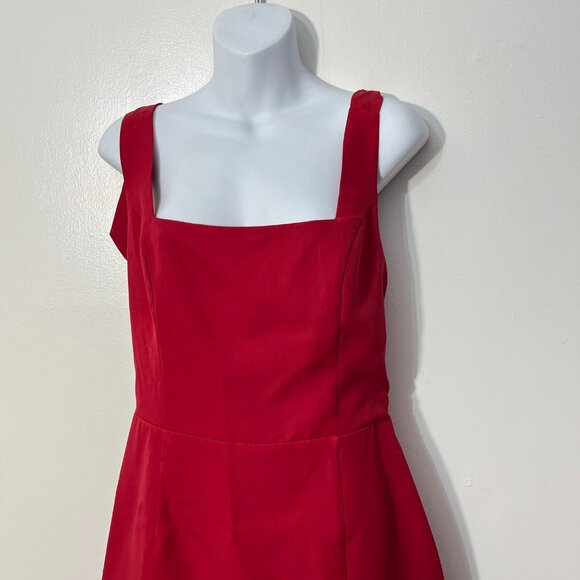Lulu's Your Sweetie Wine Red Tie-Strap Mini Dress Size Large - Picture 3 of 6